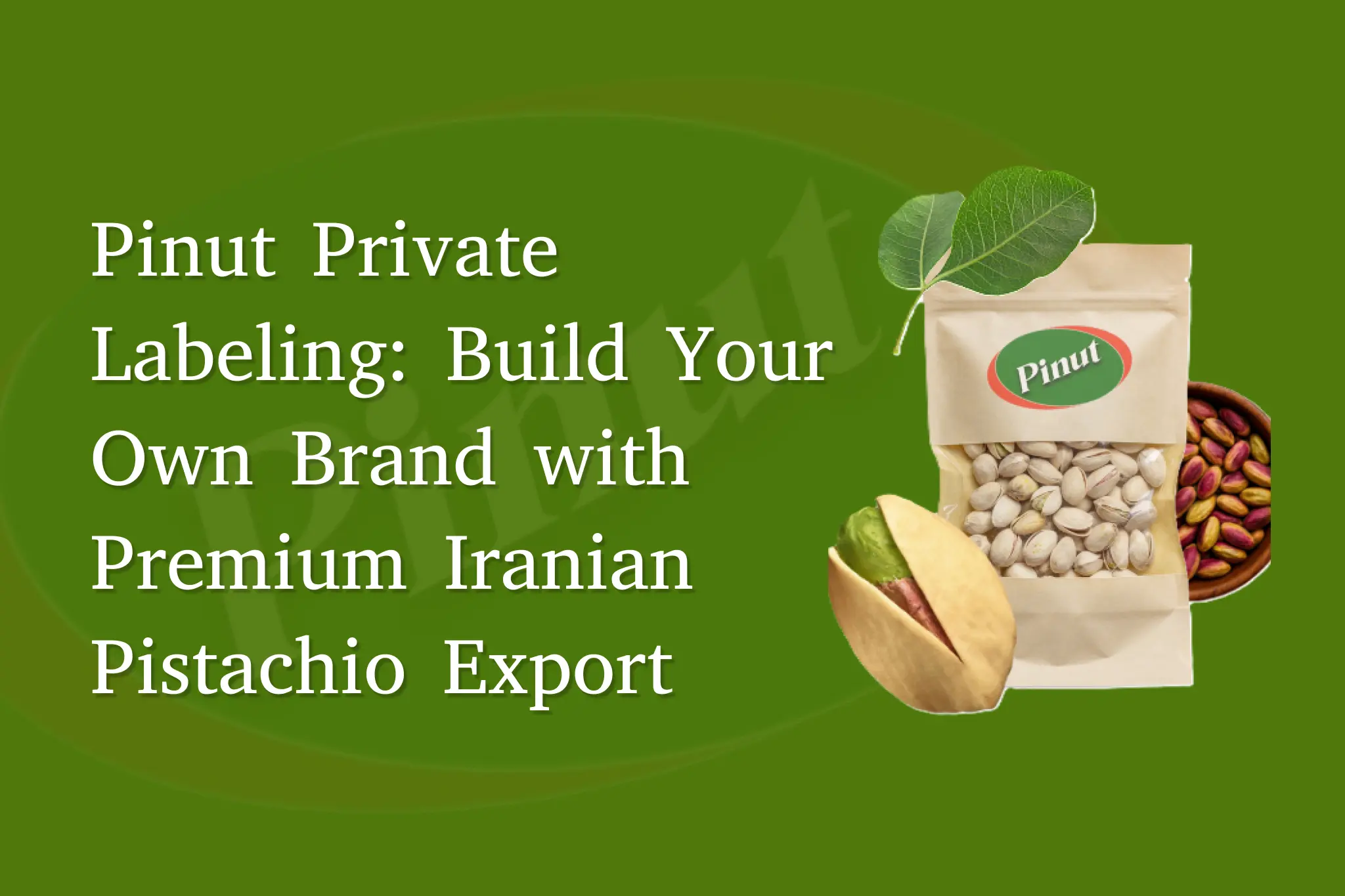 Pinut Private Labeling: Build Your Own Brand with Premium Iranian Pistachio Export