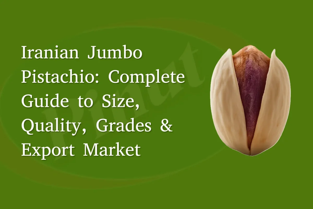 Iranian Jumbo Pistachio (Kalleh Ghouchi): Complete Guide to Size, Quality, Grades & Export Market