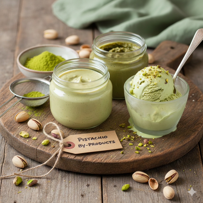 pistachio by-products