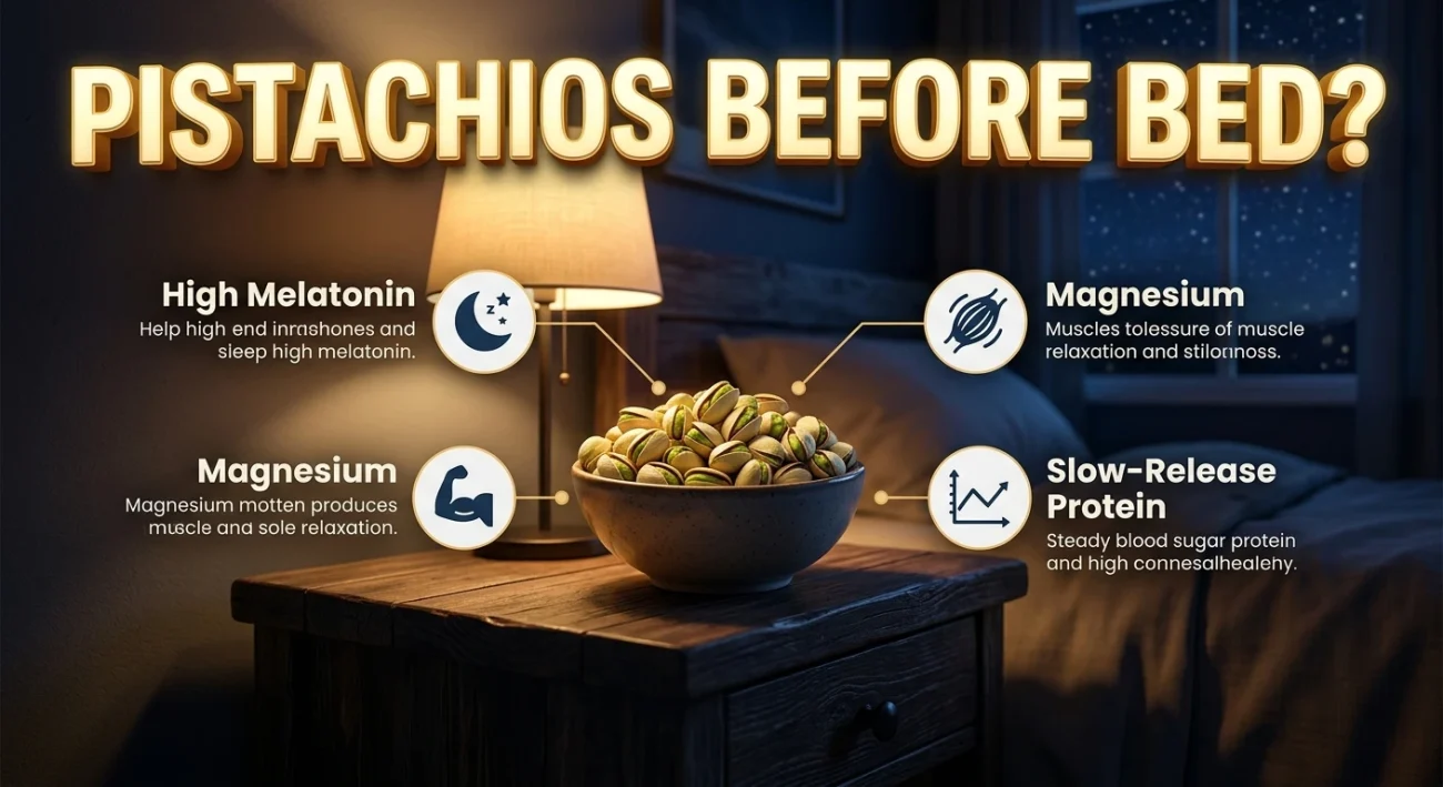 benefits of eating pistachio before bed