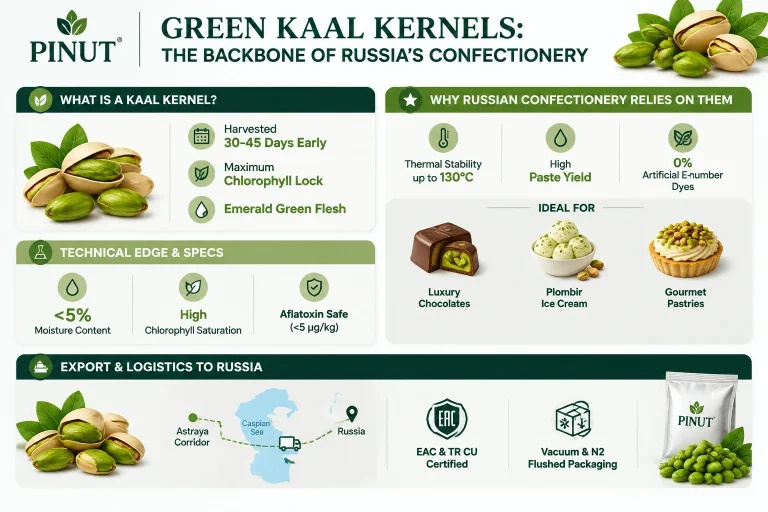 Green Kaal Kernels The Backbone of Russia's Confectionery-infographic