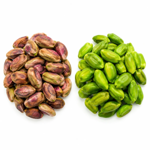Green peeled Vs Kaal pistachio kernel