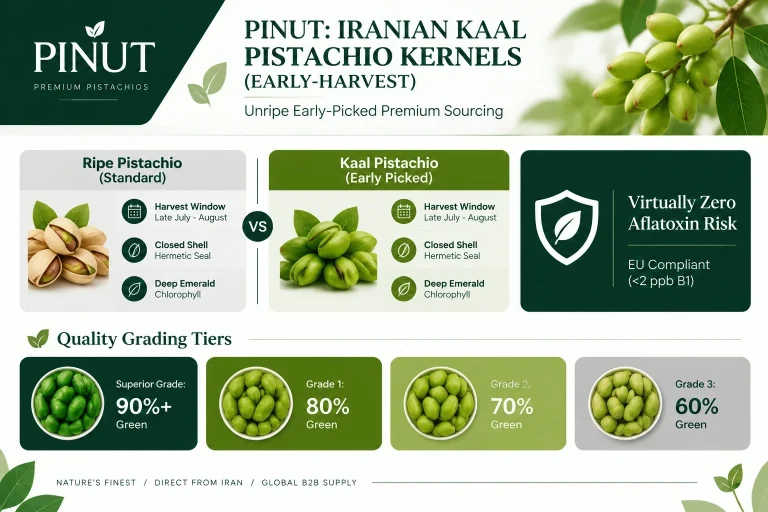 Iranian Kaal Pistachio Kernel The Complete B2B Sourcing Guide to Unripe & Early-Harvest Kernels-infographic
